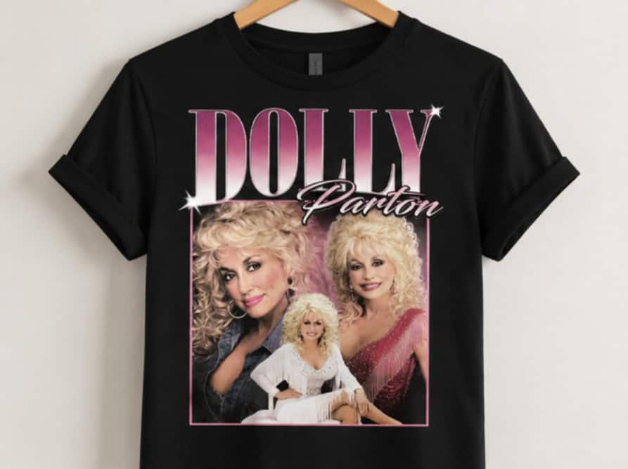 90's Dolly Parton ビンテージ Tシャツ USA製 Vintage Dolly Parton Potrait 90s Shirt - Dolly Parton